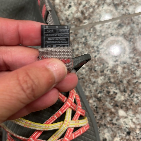 Chaco ZX3 Women's Pink Lemonade Triple Straps Sandals Size 8 - Picture 5 of 7